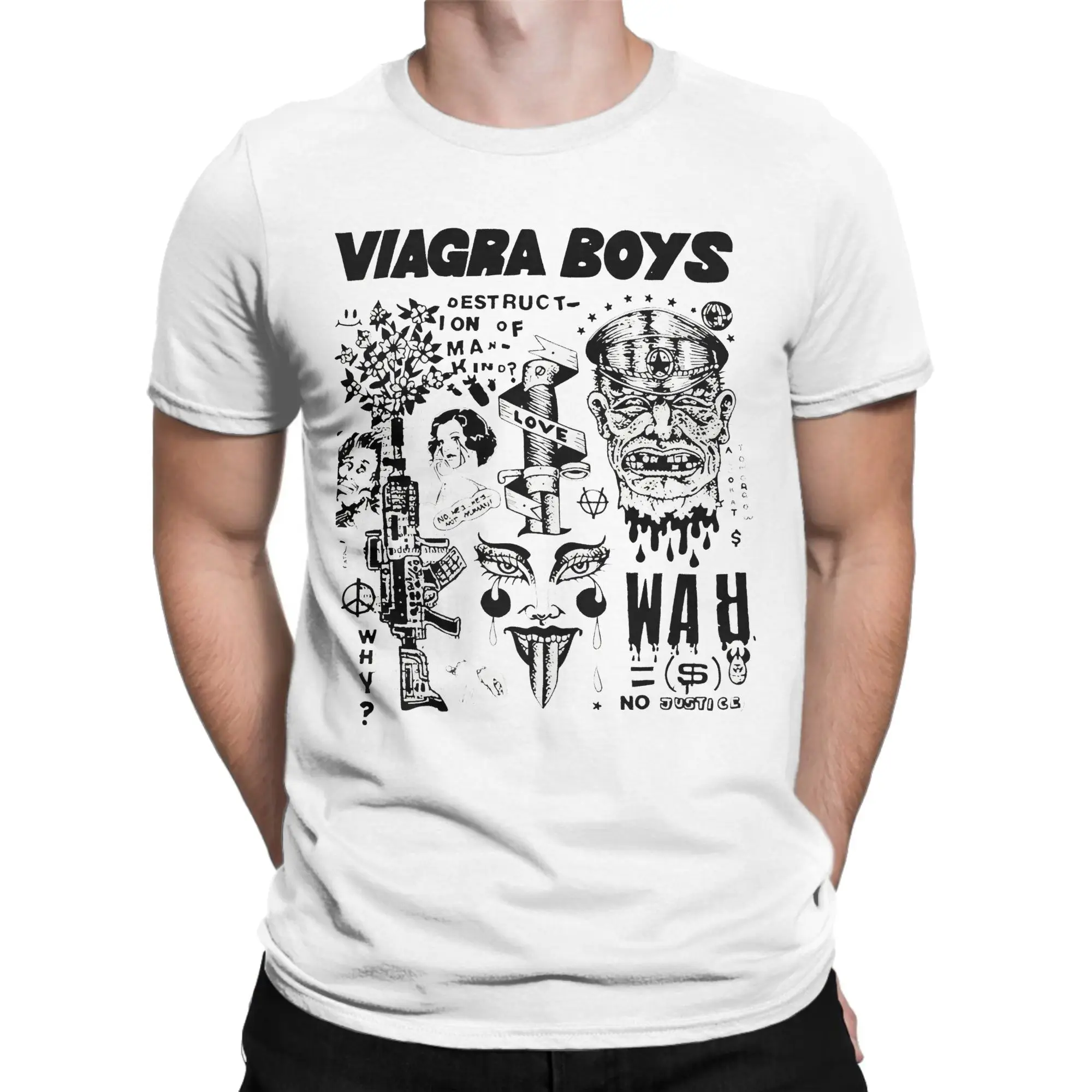 Фото Футболка для мальчиков Viagra, летние винтажные футболки, популярная хлопковая футболка из 100% хлопка для мужчин, повседневные футболки с короткими рукавами №2