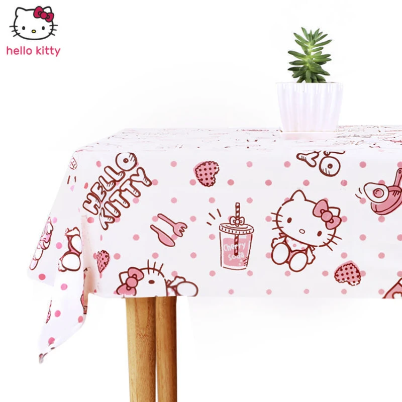 

Hello kitty Printed Tablecloth Thickened Waterproof Antifouling Table Cloth 132*178cm Can Be Cut Picnic Blanket