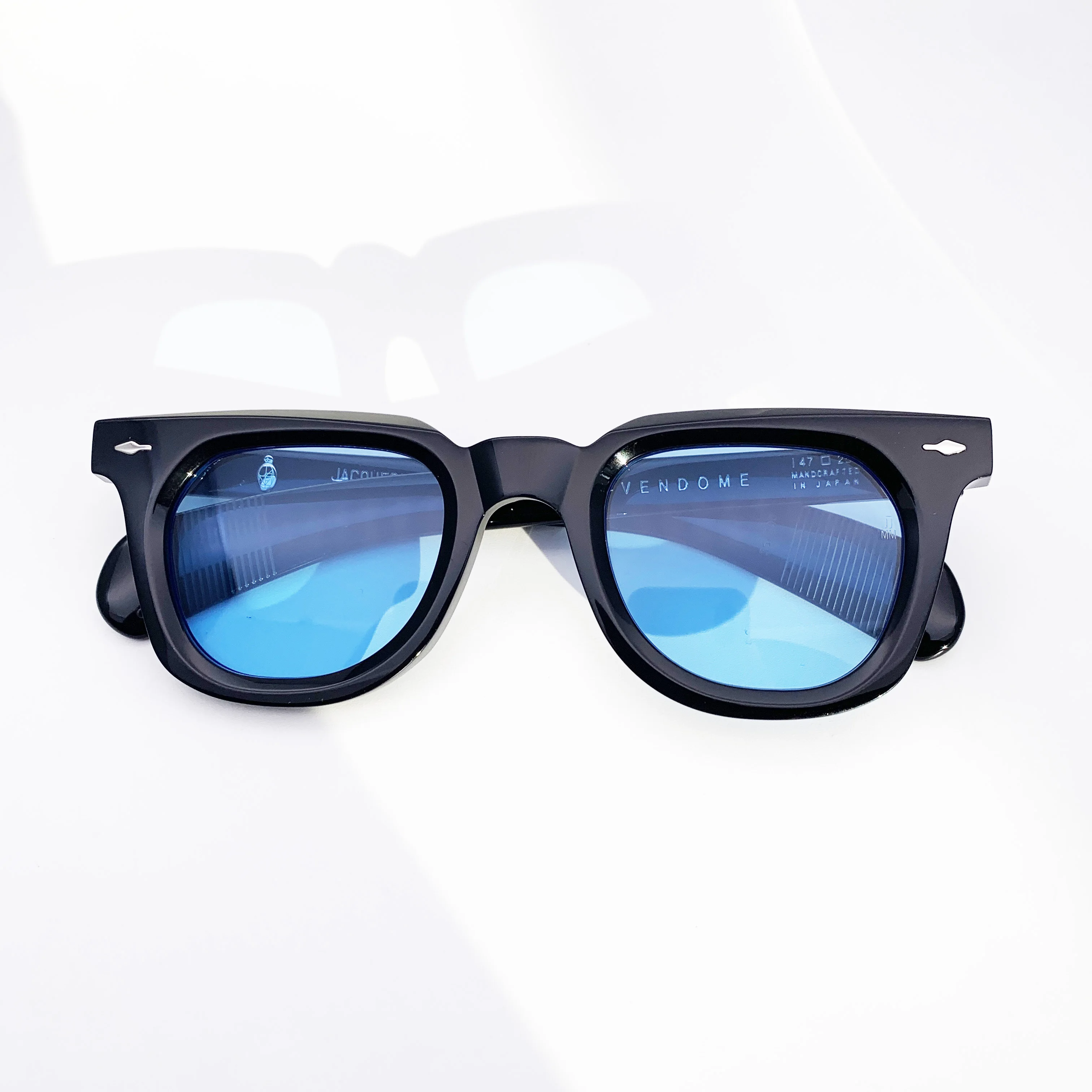 

JACQUES MARIE MAGE VENDOME Thick Acetate Women Men UV400 Protection Vintage Retro Classcial Sunglasses with Case Oculos