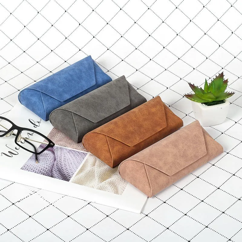 

Fashion PU Leather Cover Sunglasses Case for Women Men Glasses Portable Soft Glasses Pouch Bag Accessories Glasses Box