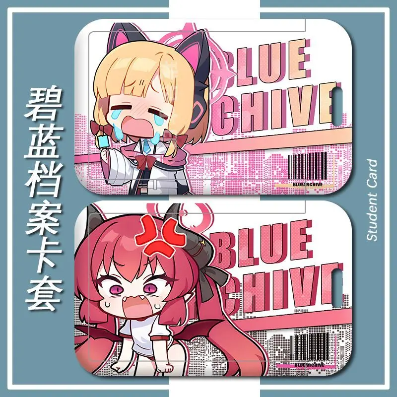 Синий архив Q версия Tenndou U Shirasu Azusa протектор аниме обложка студенческий значок