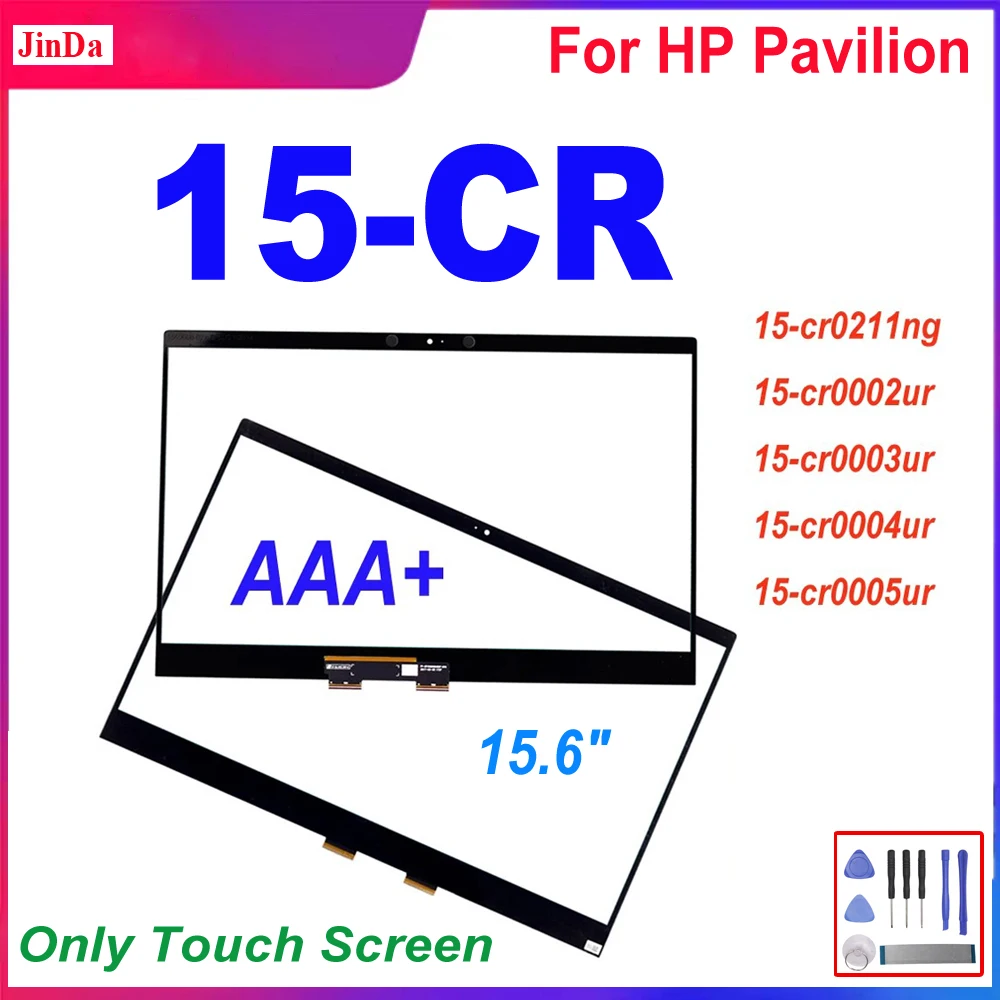 Фото Сенсорный экран 15,6 дюйма для HP Pavilion 15-CR 15-cr0211ng 15-cr0002ur 15-cr0003ur 15-cr0004ur, замена дигитайзера сенсорного экрана №1