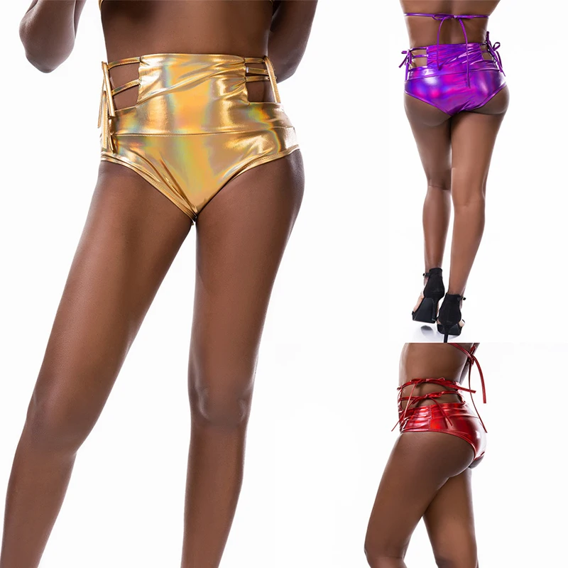 

Металлические брифы, сексуальные трусы для ночного клуба, одежда для диджея, танцев на шесте, Женский сценический костюм Gogo, одежда для Джаз...