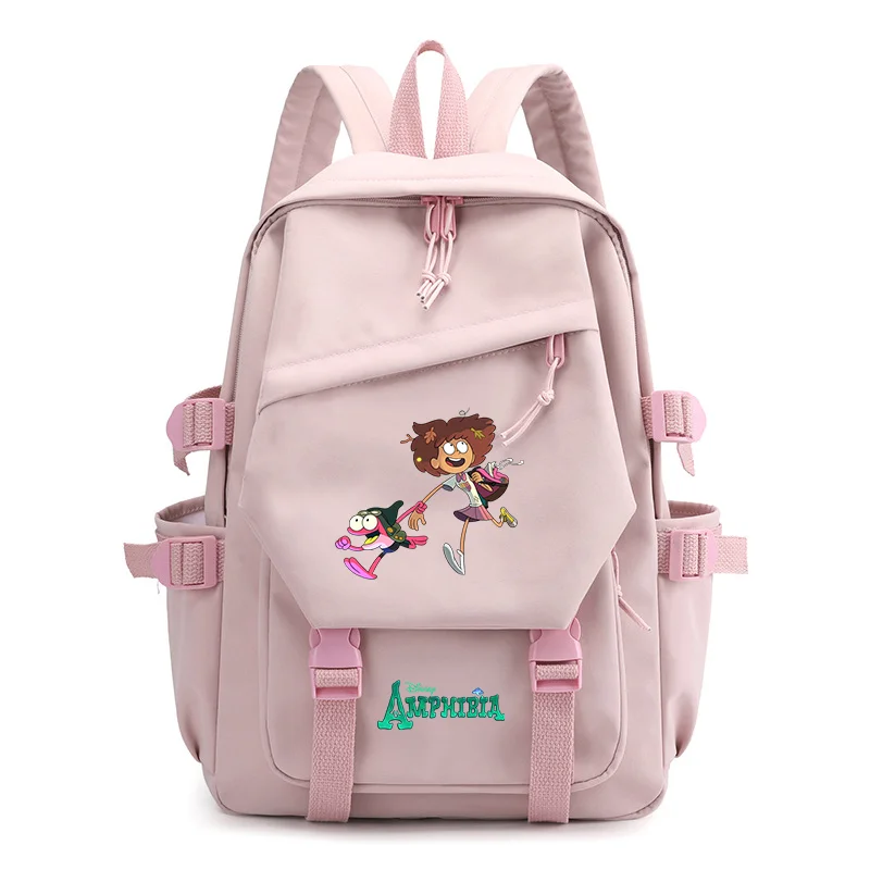 Детские школьные сумки для книг Amphibia девочек женский рюкзак дорожный подростков
