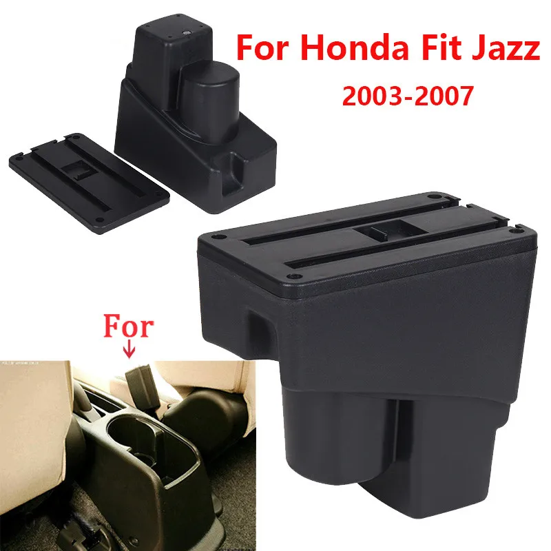 Подлокотник для Honda Jazz подлокотник Fit 1 автомобильный коробка хранения 2003 2004 2005 2006
