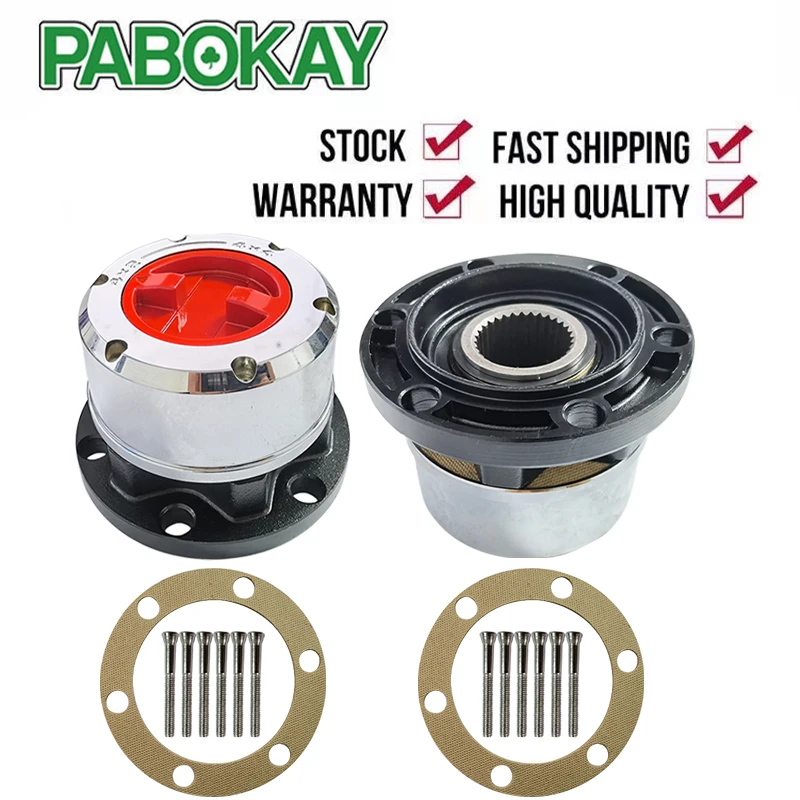 

2 pieces x For NISSAN Patrol 4x4 Pick Up 90-up TATA Sumo all FORD Maverick 90 free wheel locking hubs B021HP AVM445HP