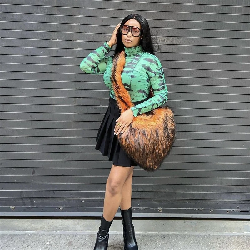 Зимние женские сумки из искусственного меха милая плюшевая женская сумка через