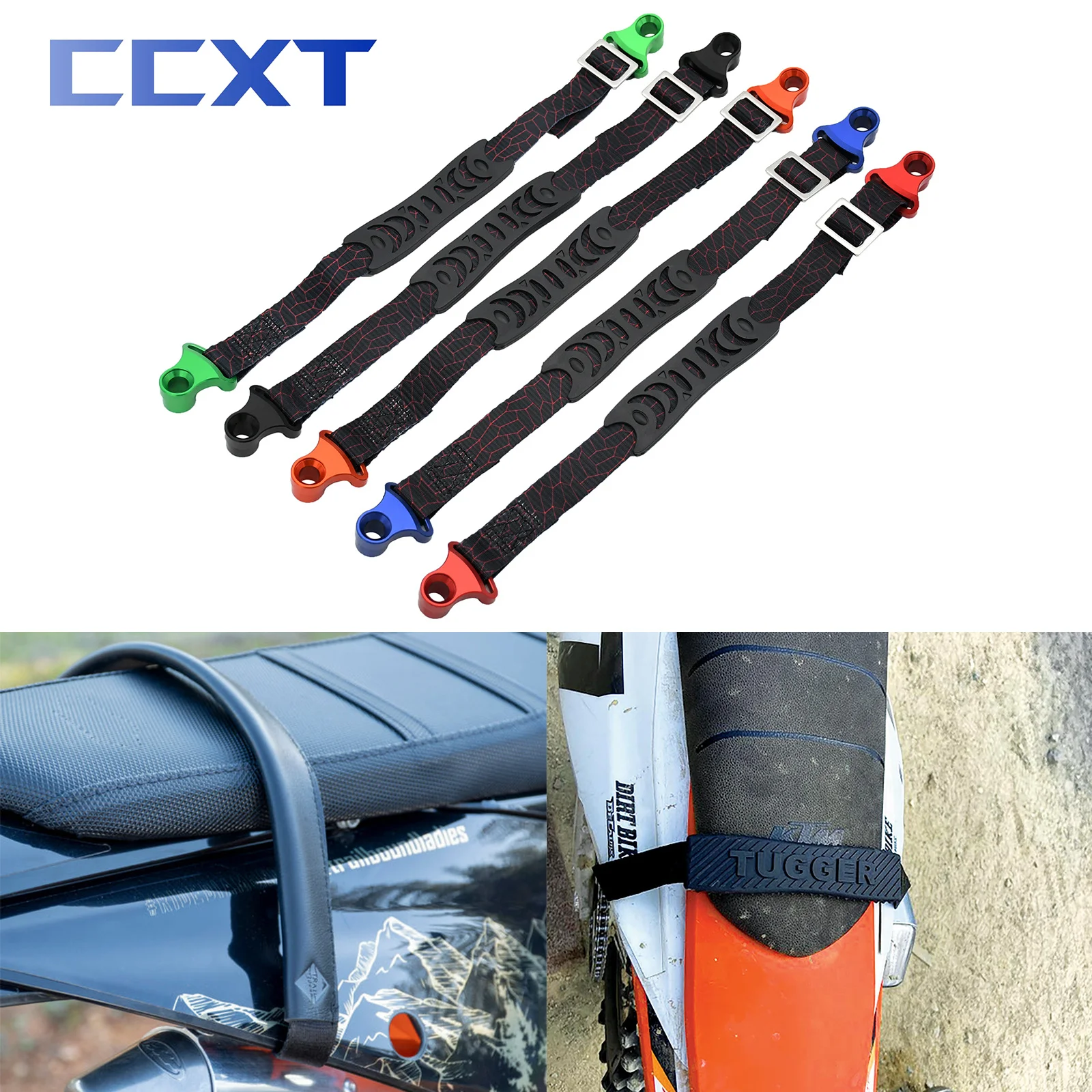 

Motorcycle Rear Seat Rescue Pull Strap Sling Belt For KTM Honda Kawasaki Yamaha Suzuki EXC XCF SXF XC SX XCW EXCF 125-1290cc