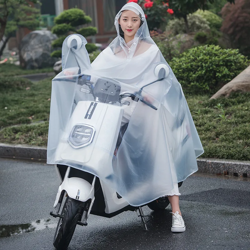 

Rain Poncho Impermeable Clear Raincoat Single Double Raingear Transparent Bicycle Motorcycle Raincoat Windproof Chubasquero Moto