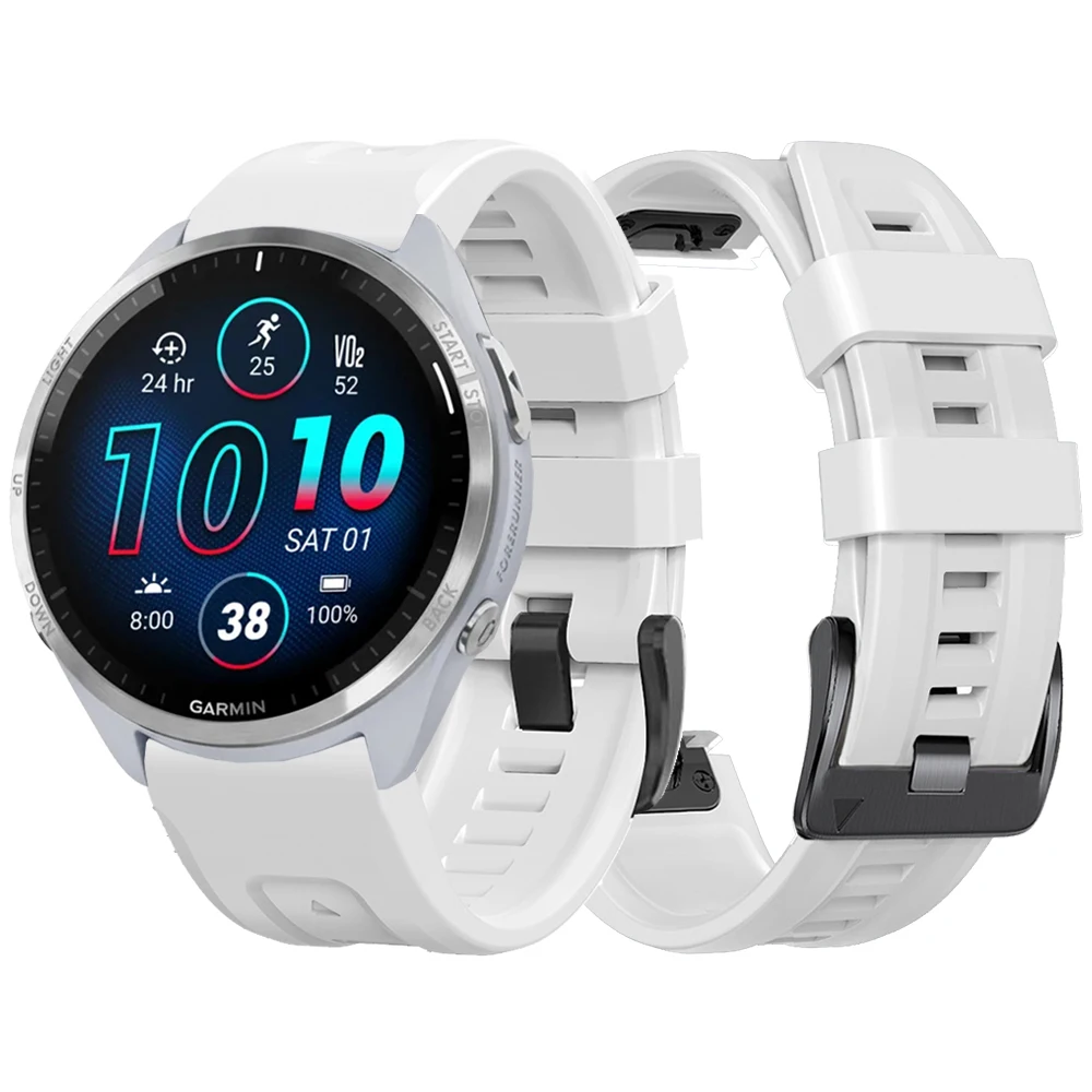 

Ремешок силиконовый для наручных часов Garmin Forerunner 965 955 Solar 945 LTE 745 935, 22 мм