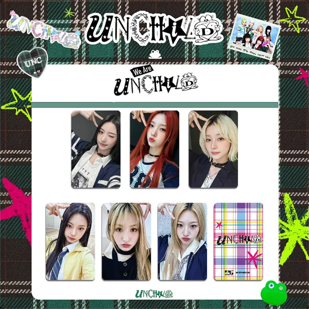 Фото Набор из 6 фотокарточек UNCHILD HD, новый альбом, двусторонние LOMO-карточки UNCHILD, YEEUN HEEKIE TINA AKO EVON HAEUN, открытки, подарок для фанатов №3