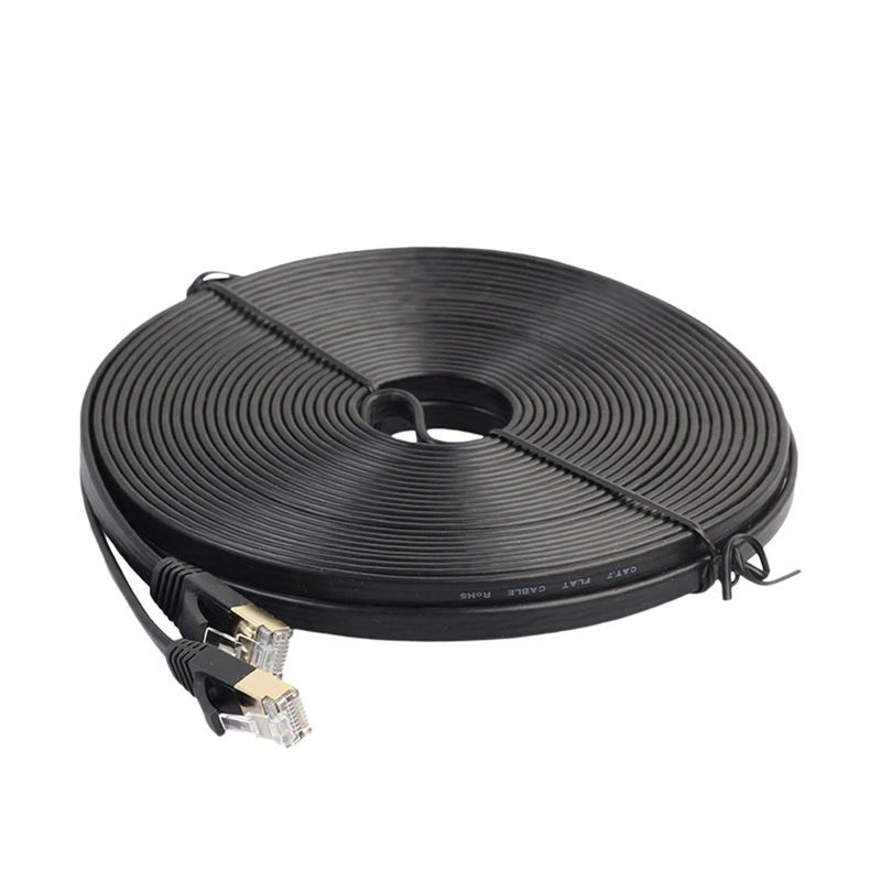 

Плоский сетевой Ethernet-Кабель высокого качества CAT7 RJ45 600 МГц, соединительные кабели Lan Ethernet для ПК и ноутбука-1 м