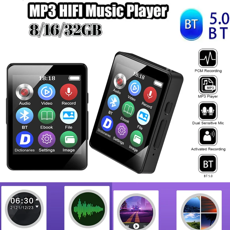 8-64 ГБ MP3-плеер новый портативный музыкальный плеер Bluetooth 5 0 стереодинамик Hi-Fi