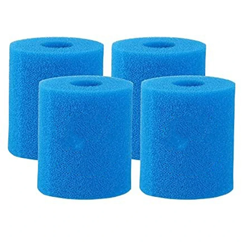 4Pack Type I Pool Filter Cartridge Sponge For Bestway/Intex Pool Pump,Swimming Pool Filter Reusable Washable Pump Sponge