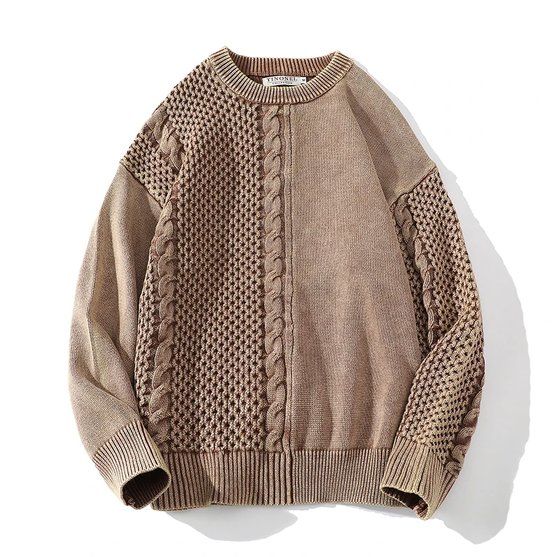 

2022 Winter New Arrivals Men Thick Warm Sweaters Men O-Neck Cotton Sweater Brand-Clothing Knitted Cashmere Pullover Male