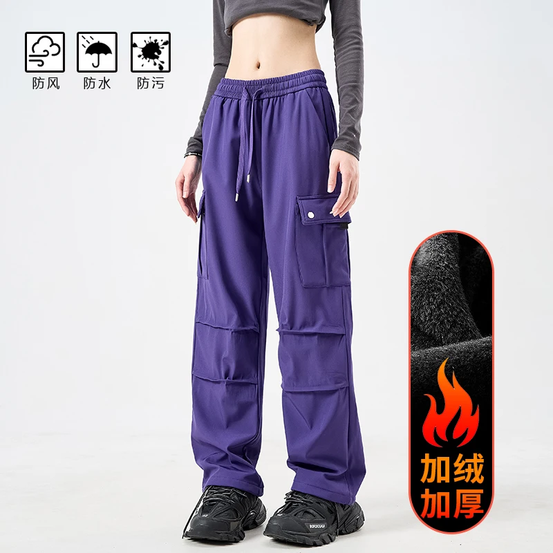 WASSUP CMKPO штурмовые брюки с мягкой оболочкой для женщин 2024 осень и зима новые