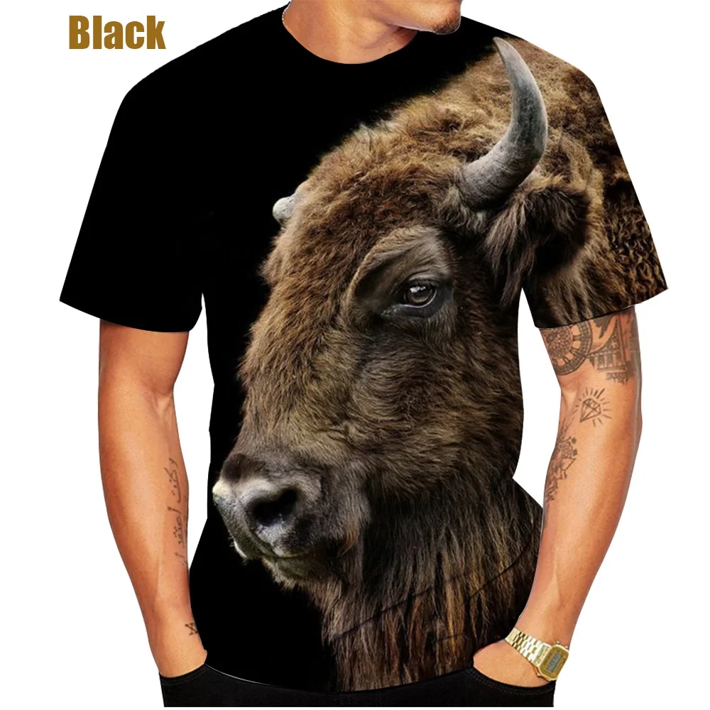 

Hot Sale Men/Women's 3D Farm Animal Series Cow Printed T-shirt Crazy Cow T-Shirt