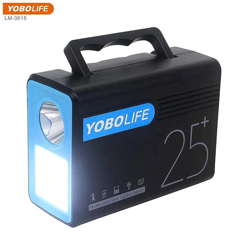 Портативная автономная солнечная система домашнего освещения YOBOLIFE для питания