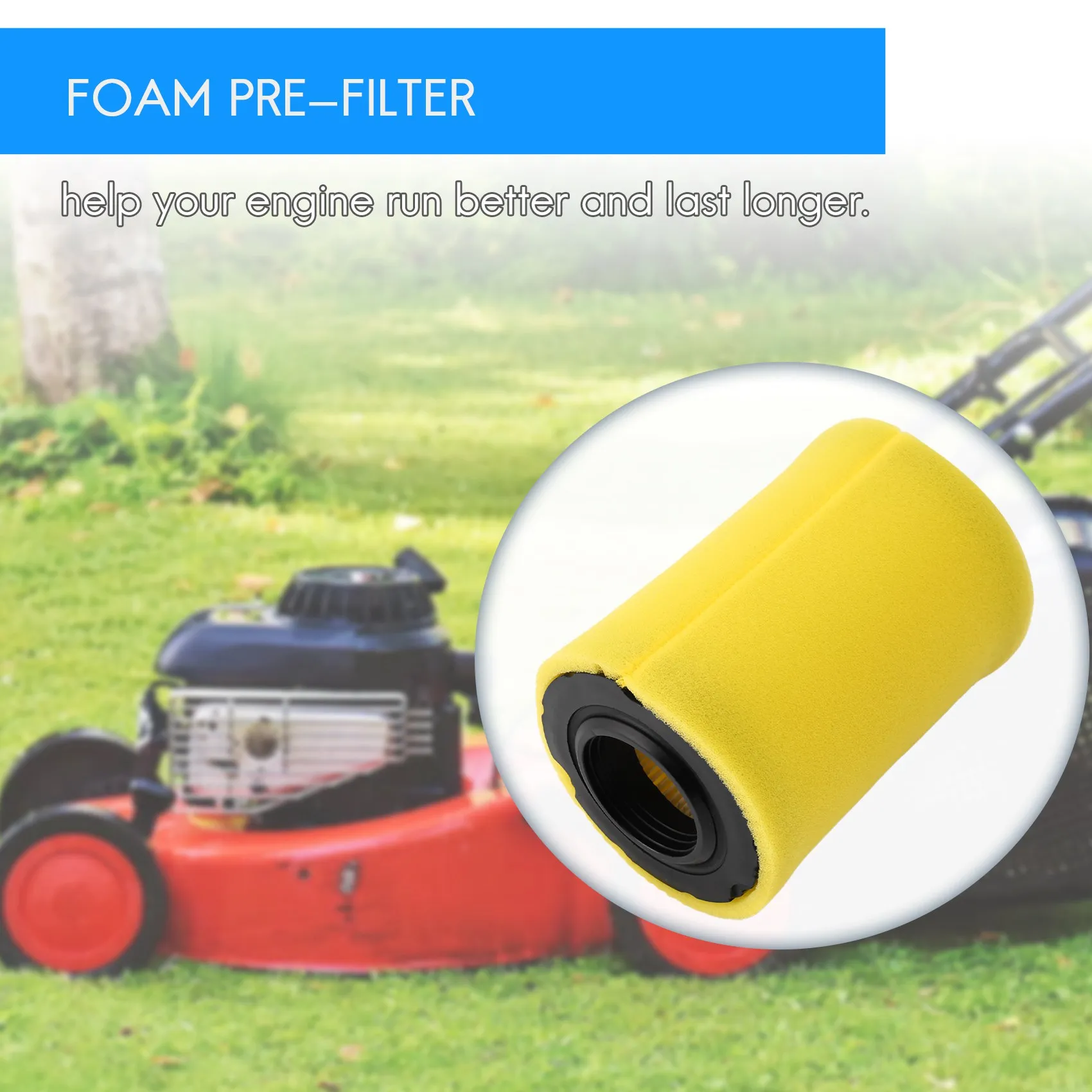 Замена воздушных фильтров косилки для Briggs Stratton 796031 ( 591334 или 594201 Плюс 797704 Средство