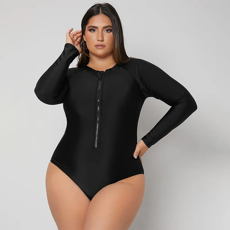 

Женский слитный купальник с длинным рукавом, купальный костюм