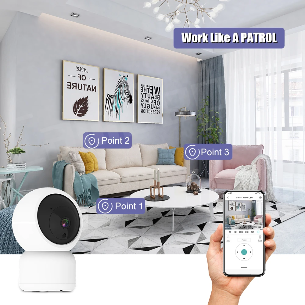 Скидка IP-камера видеонаблюдения CamDepot, 3 Мп, Wi-Fi, PTZ