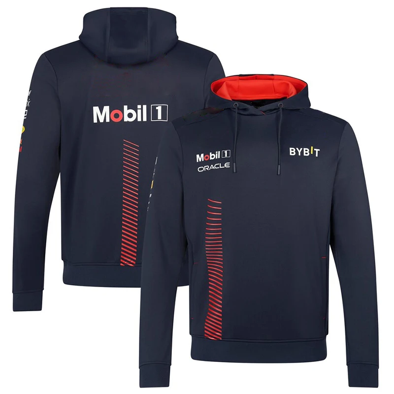 2023 new autumn and winter plush F1 racing world champion team fans' same coat wind-proof racing jacket images - 6