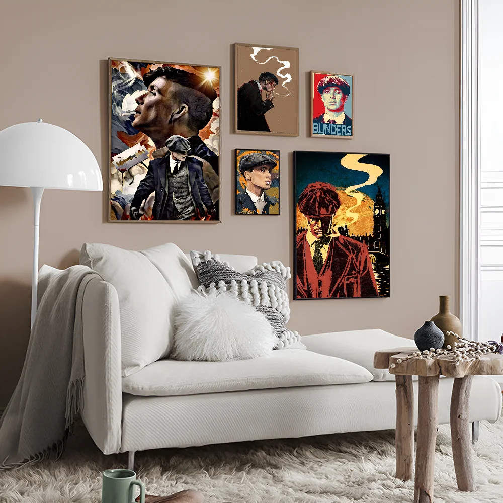 P-Peaky B-Blinders TV Anime Posters Sticky Whitepaper Prints Artwork Kawaii Room Decor