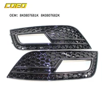 2pcs gloss black front fog light cover grill auto spare parts for audi a4l b9 s4 rs4 2013 2015 8k0807681k 8k0807682k