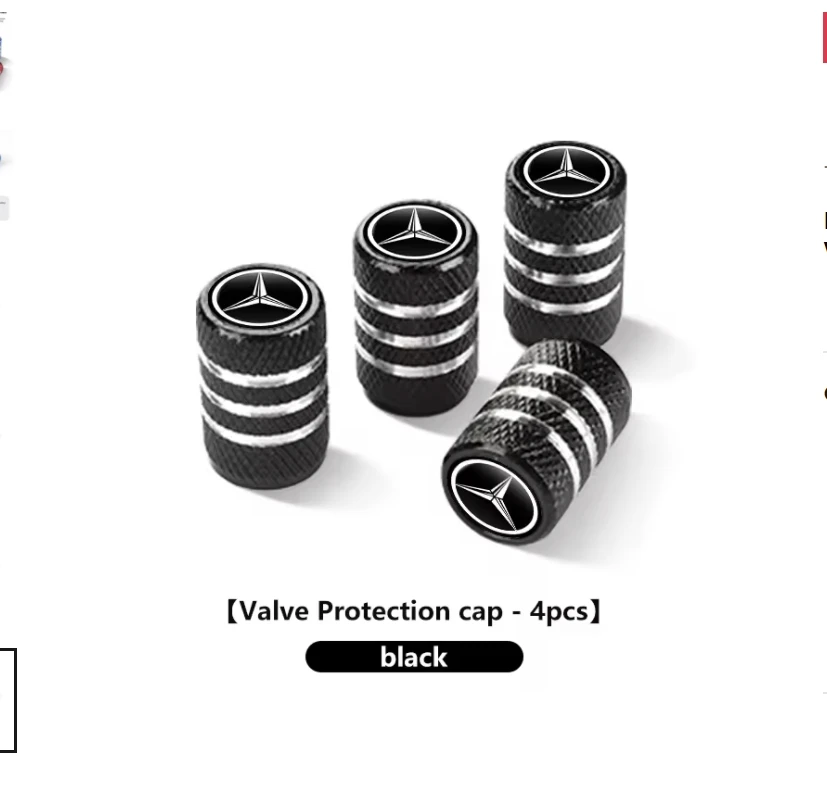 

Для Benz автомобильные колеса, колпачки для клапанов шин, крышки для штока шин, водонепроницаемые, W202 W212 W126 W140 W168 W177 CLS GLE GLC GLS CLA