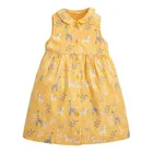 Платья для девочек; Коллекция 2022 года; Летняя детская одежда для маленьких девочек; Хлопковое платье без рукавов с принтом животных для малышей; Vestido; От 2 до 7 лет