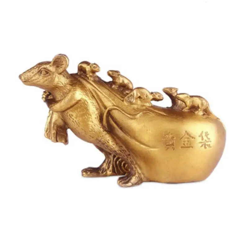 Выберите размер латунь пять крыс удача золотой кенгуру зодиакальная крыса
