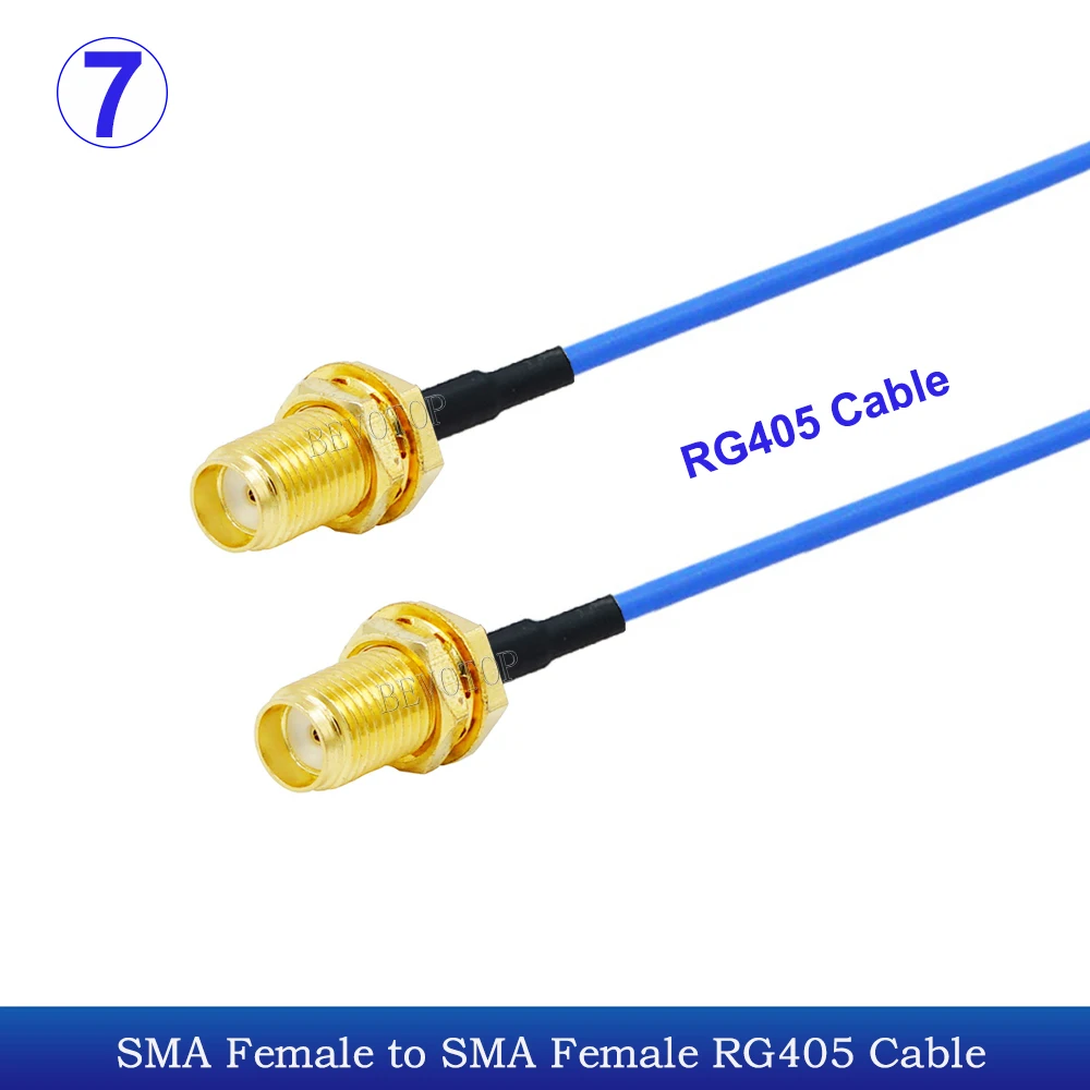 1 шт. синий RG-405 SMA тип к штекер/гнездовой разъем полугибкий 086 RG405 50 Ом RF