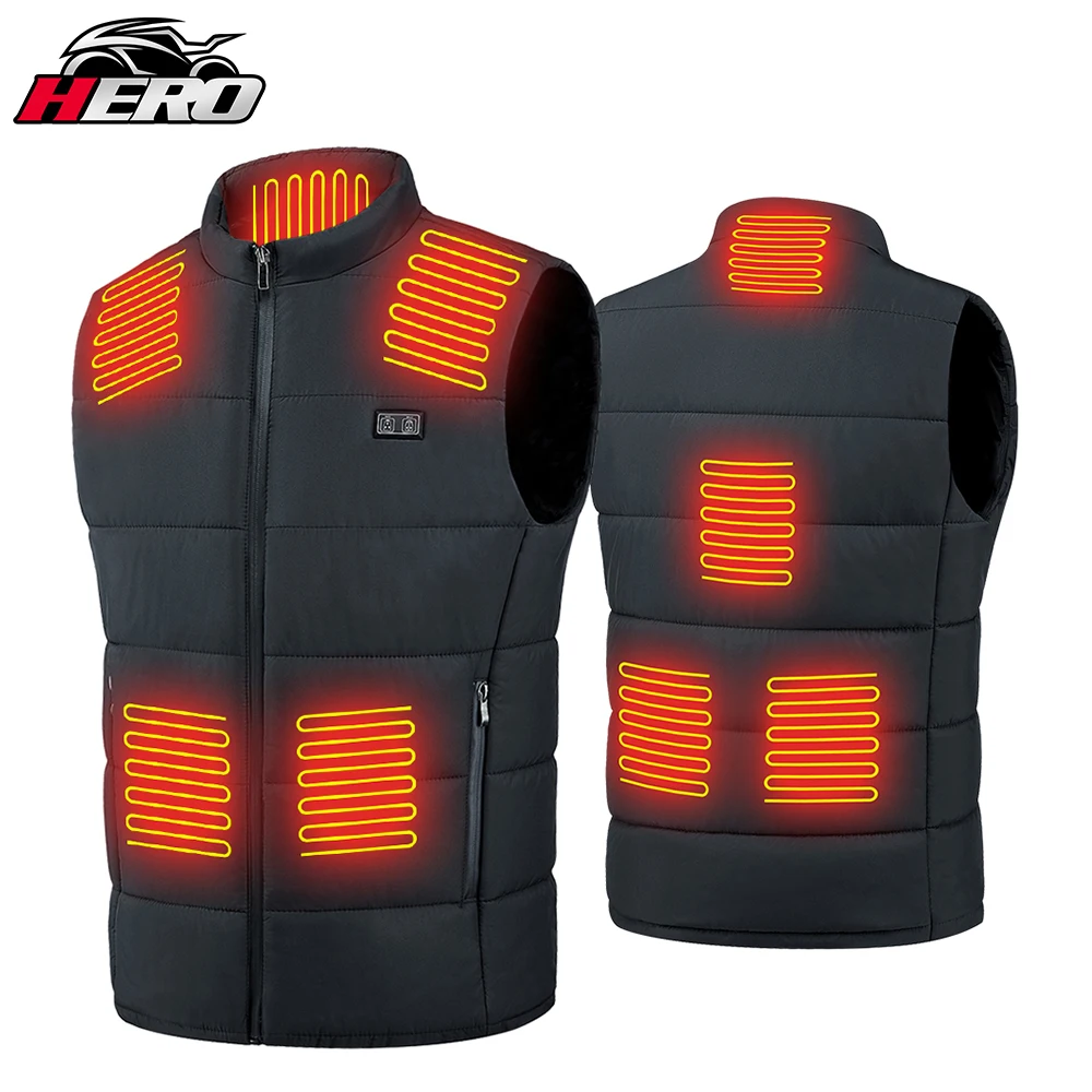 

Heated Vest 8 Areas Heated Jacket Mens Women Electric Heating Vest Thermal Vest Warm Winter Heated Clothes Self Heating Vest