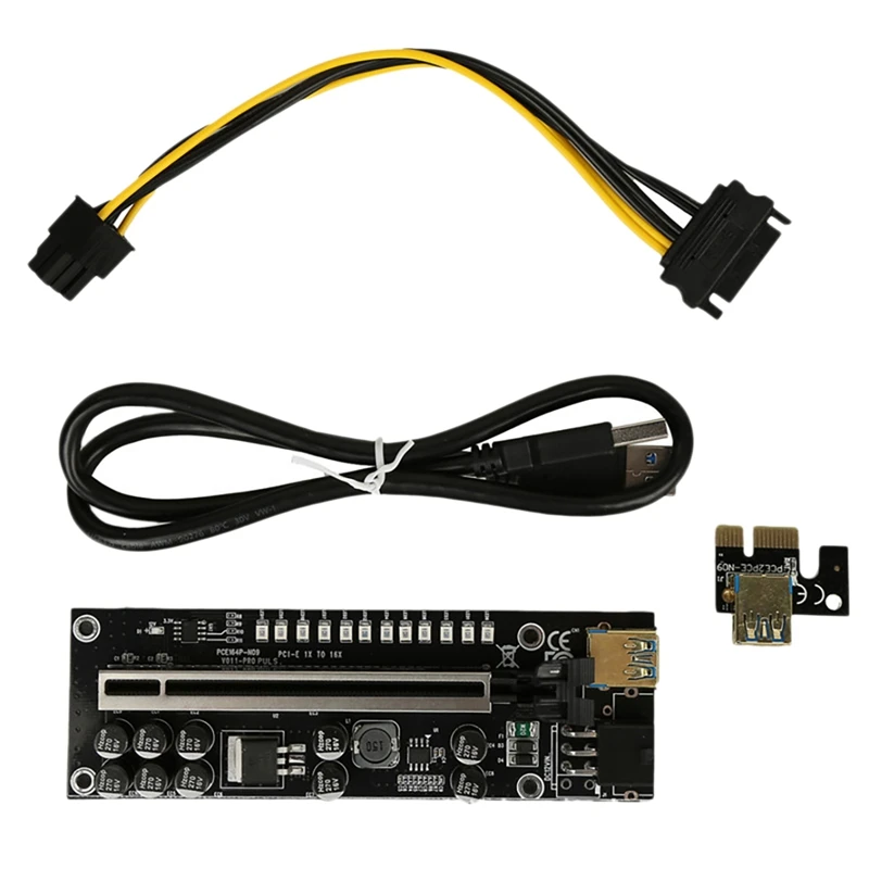 

Видеокарта V011 PRO PCI-E с 10 твердыми конденсаторами для майнинга биткоинов