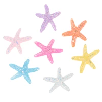 20 pieces of diy hair cute shining colorful starfish shells suitable for home diy edition scrapbook accessories