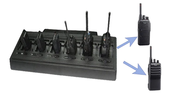 Лидер продаж 2024 6-полосный блок зарядная станция для быстрой рации Kenwood