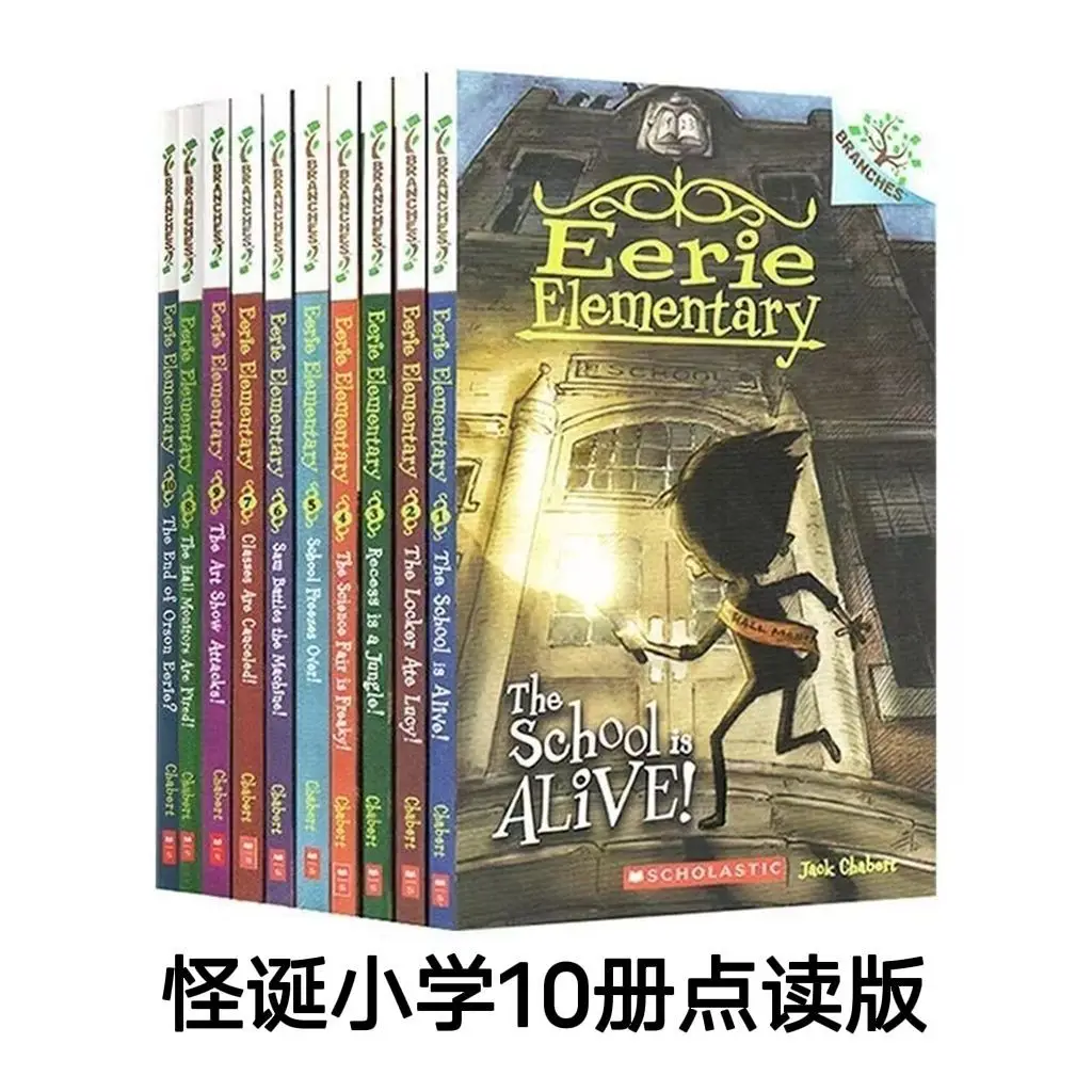 10 Books English Version Eerie Elementary Eerie Elementary School Children's Reading Comic Story Books