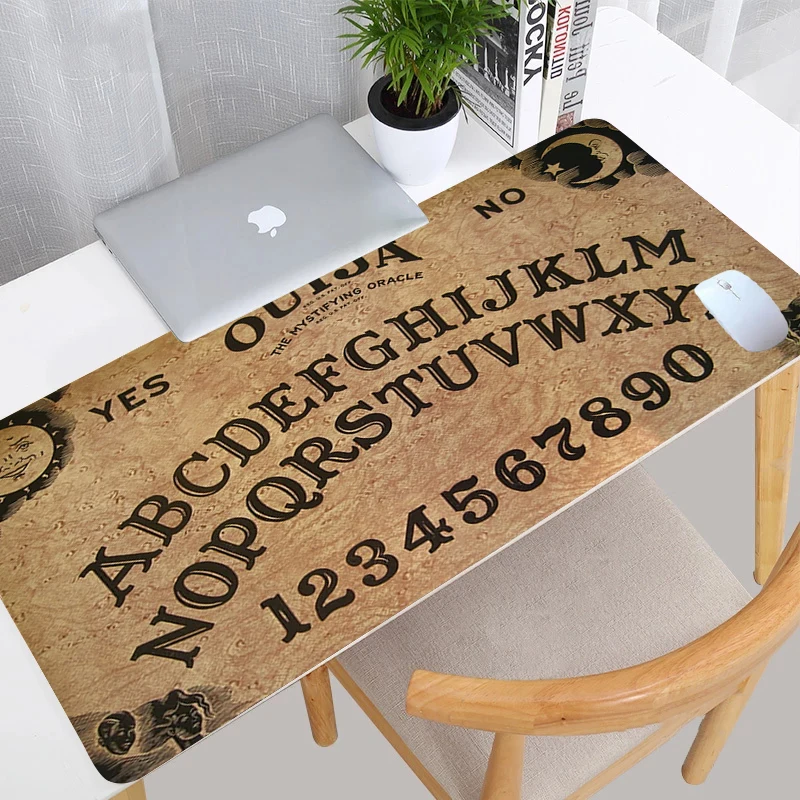 

Desk Pad Ouija Board Laptop Keyboard Anime Mouse Pad Gamer Mousepad Office 900X400 Gaming Accessories Large Notebook Xxl Mats Pc