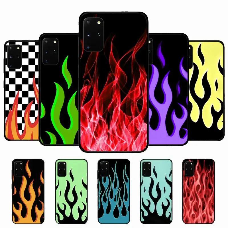 

Flame Painted Phone Case for Samsung S10 21 20 9 8 plus lite S20 UlTRA 7edge