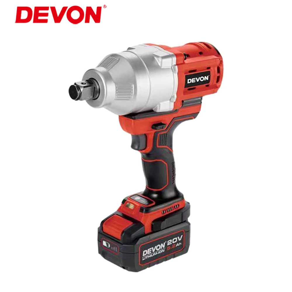 Ударный гаечный ключ DEVON, 5758 дюйма, 20 в, 1700 нм Ударный гаечный ключ DEVON, 5758 дюйма, 20 в, 1700 нм