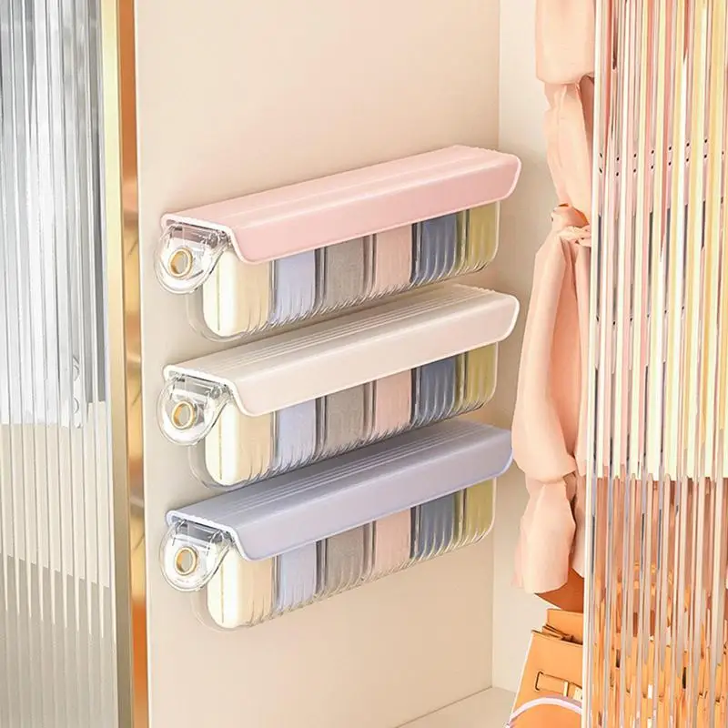 

Wall-mounted Underwear Sock Storage Box Closet Bra Garments Holder Bin Drawer Case Large ClothCompartment Box Space-saving