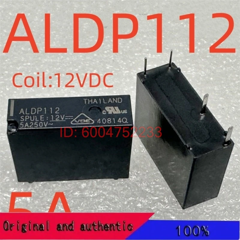 Фото 10 шт. новые реле ALD105 ALD112 ALDP112 ALD124 ALDP124 (46F1-3A/5A) 4-контактные №4