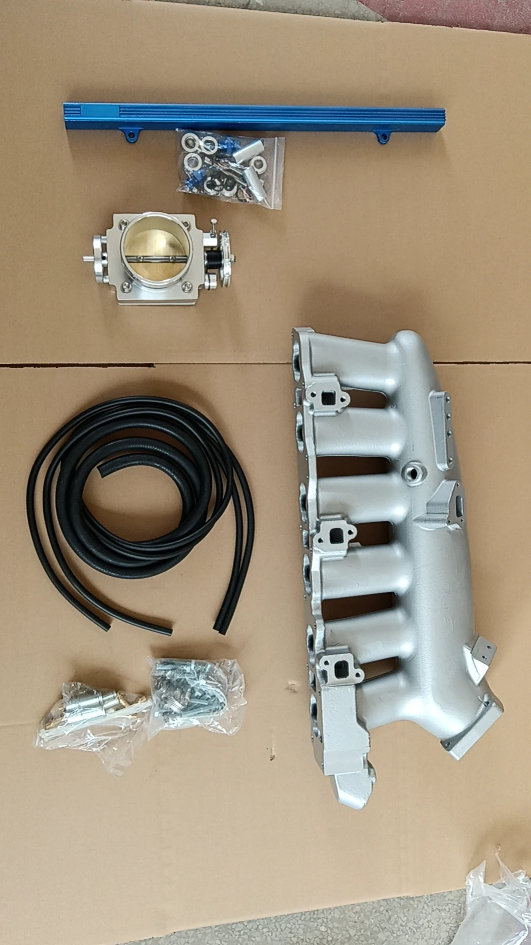 Алюминиевый впускной коллектор дроссельная заслонка корпуса и направляющая для