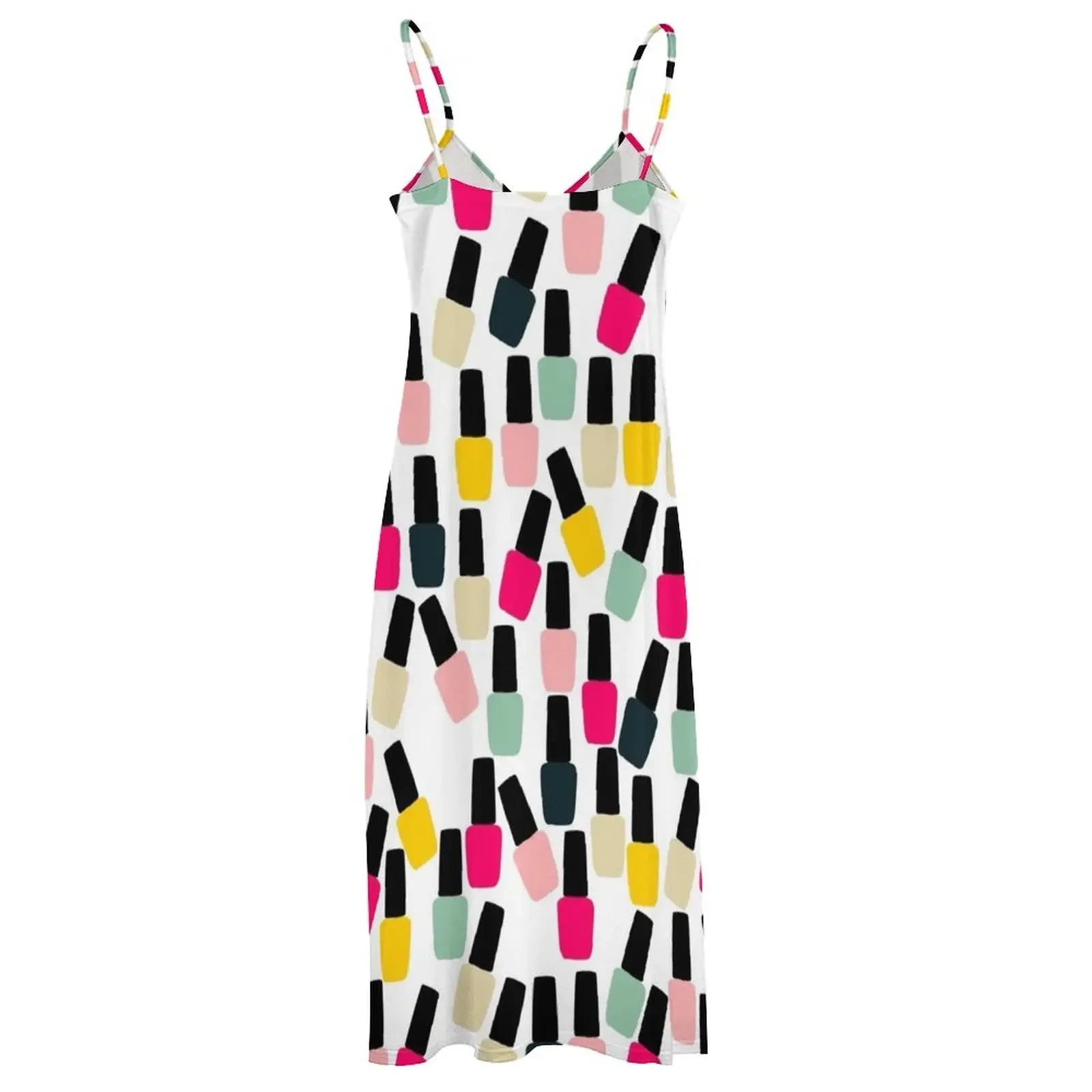 Милое платье без рукавов с лаком для ногтей платья женщин 2025 женское элегантное и