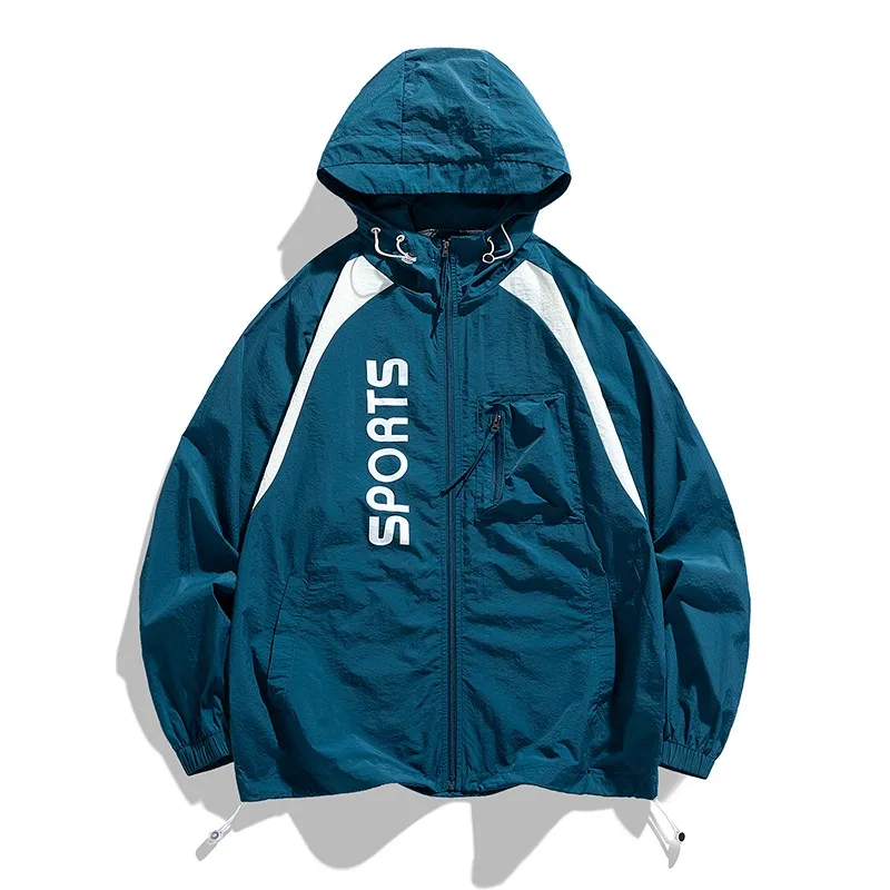 

Sunscreen Sportswear 98% UV Protect rush Clothes Men's Casual Windbreaker Jacket Breathable Waterproof Outdoor Jacket For Men