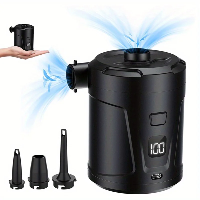 

Портативный Воздушный Насос 5200 мАч Для Кемпинга, Уличный Матрас, Надувной Диван, Кольцо Для Плавания