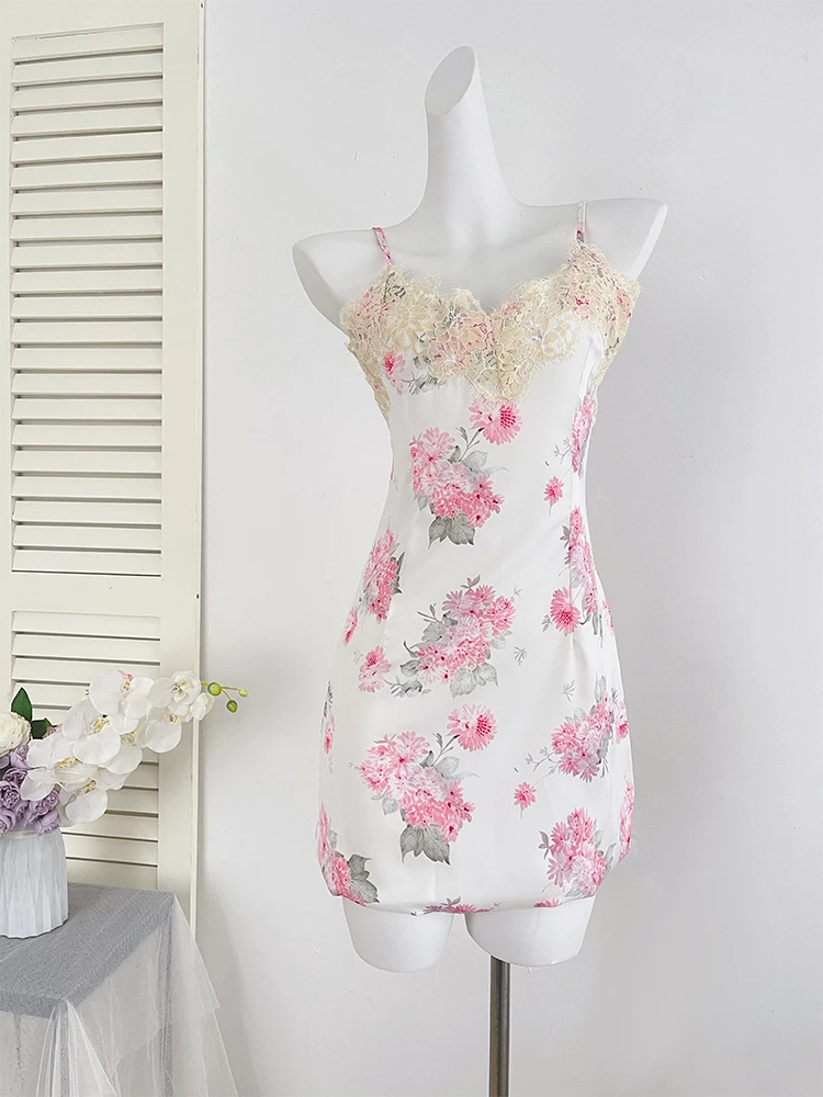 Женское ТРАПЕЦИЕВИДНОЕ ПЛАТЬЕ с цветами винтажное кружевное мини-платье без