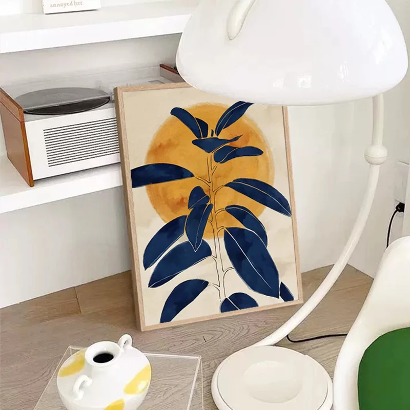 

Nordic Sun Moon Leaves Quotes Modern Posters And Prints Wall Art Canvas Painting Aesthetic Minimalist Style Room Home Decoration
