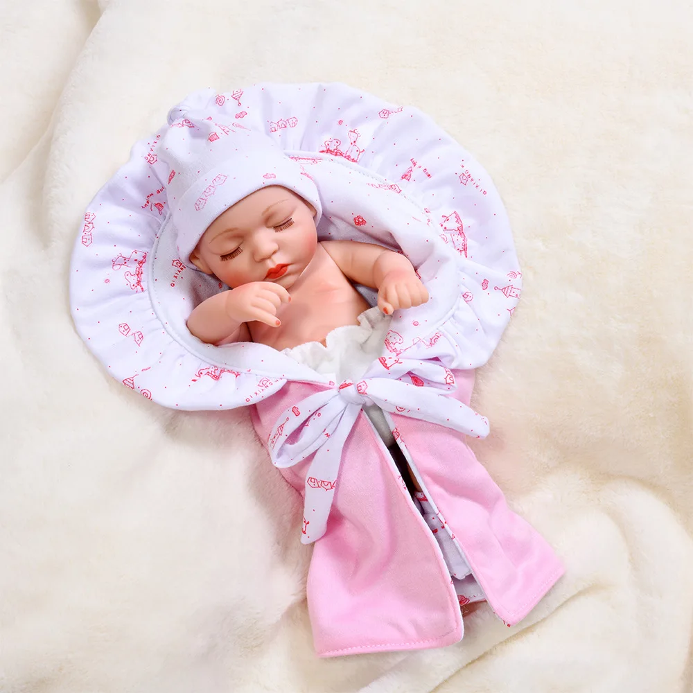

Imitation baby rebirth doll 30cm vinyl doll Soft glue baby sleeps with comfort children go home toy