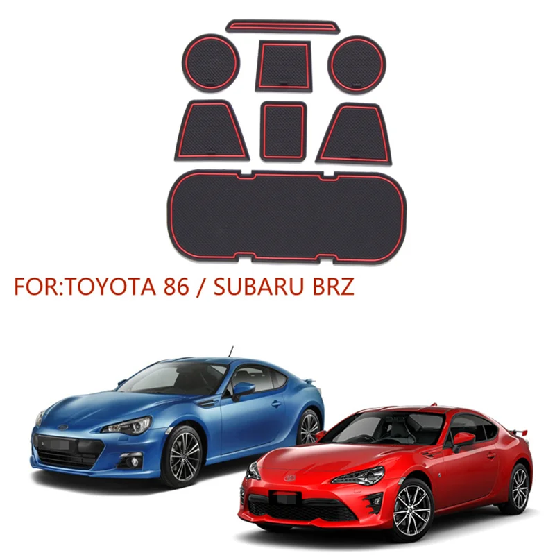 

Car Door Slot Pad for Toyota 86 Subaru BRZ Door Slot Pad Armrest Box Storage Box Pad Car Interior Modified Anti-slip Pad